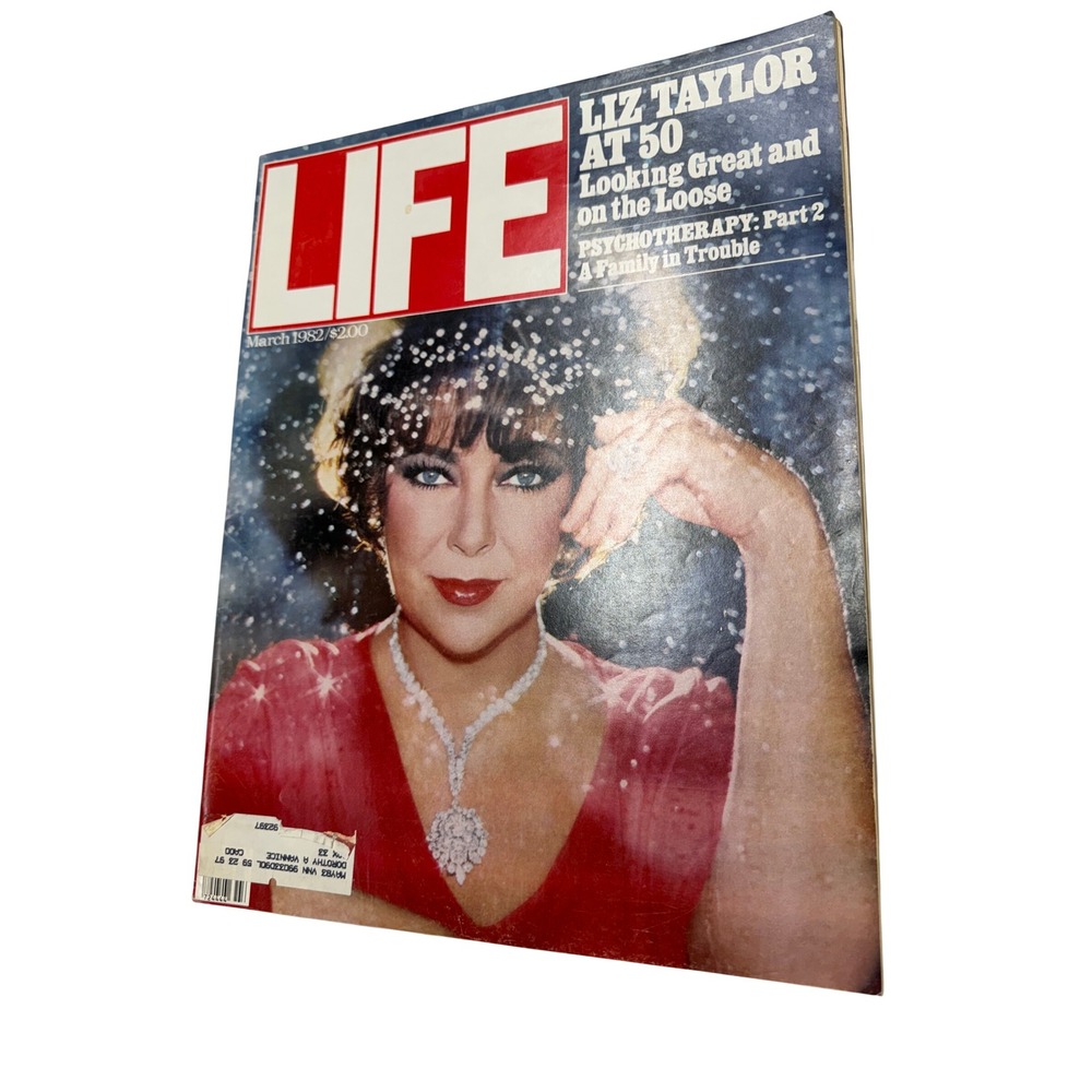 Vintage LIFE Magazine March 1982 Elizabeth Taylor Liz Taylor at 50 Collectible